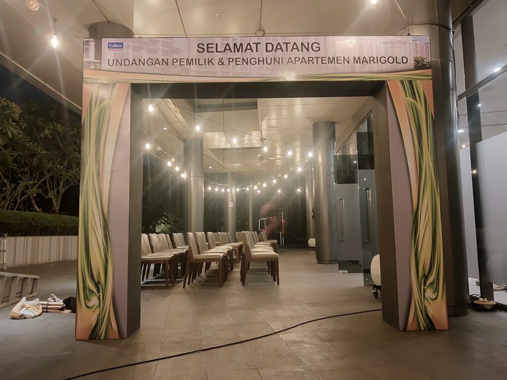 sewa welcome gate event tangerang