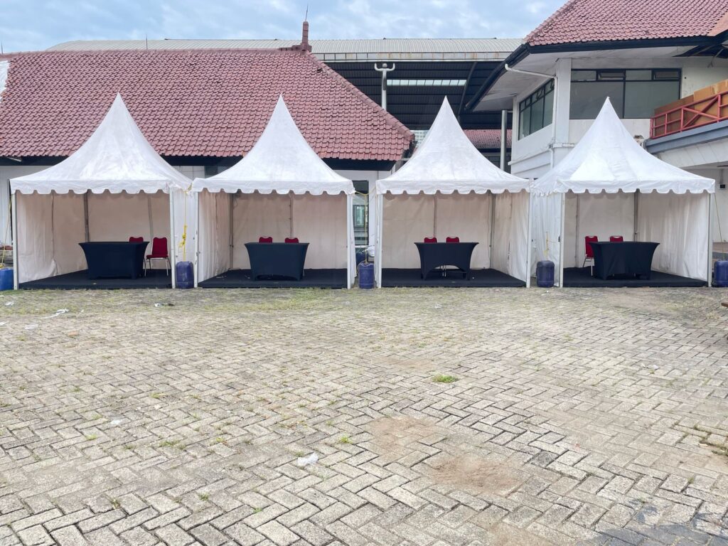 sewa tenda sarnafil putih bekasi timur