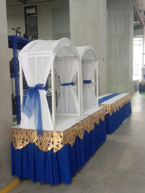 sewa meja gubukan cover skrting
