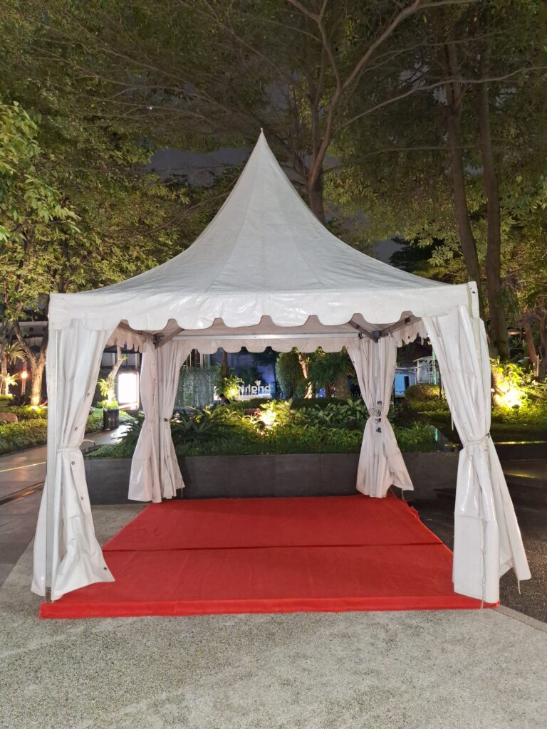 sewa tenda sarnafil putih bekasi timur