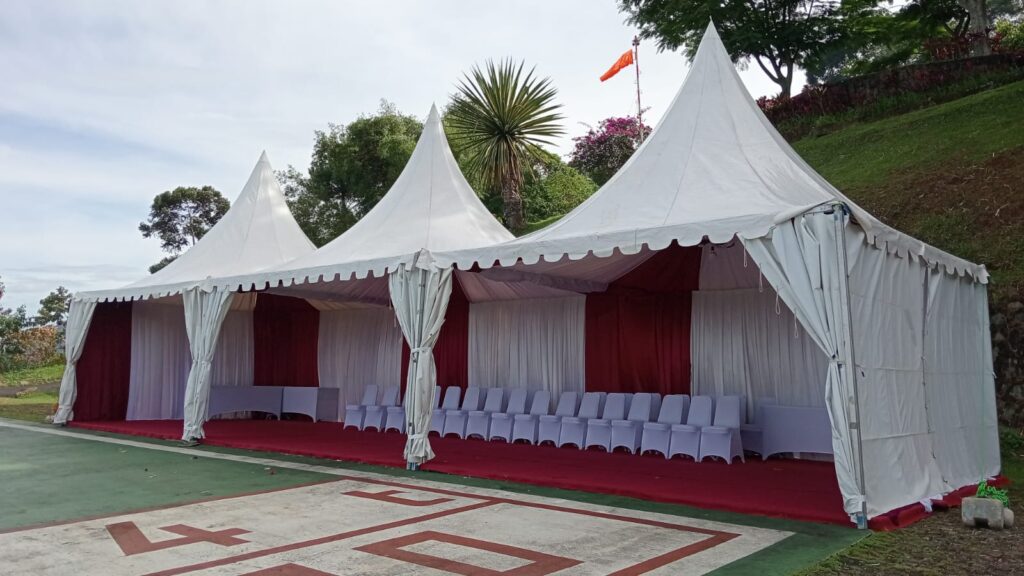 sewa tenda sarnafil putih bekasi timur