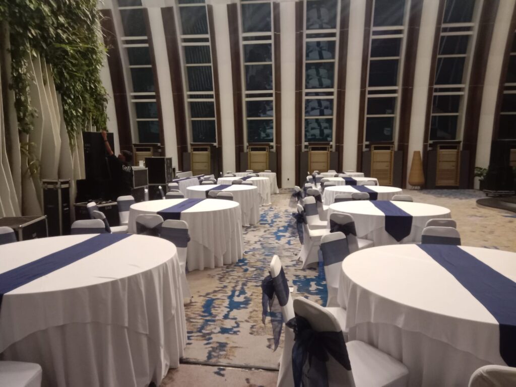Sewa Meja Bulat Event Cikarang